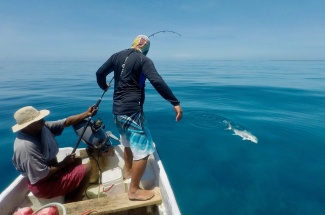 Fishermen on a boat