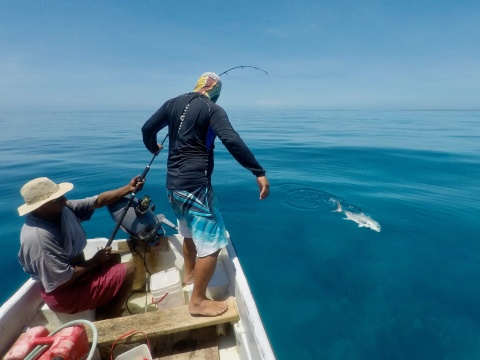 Fishermen on a boat